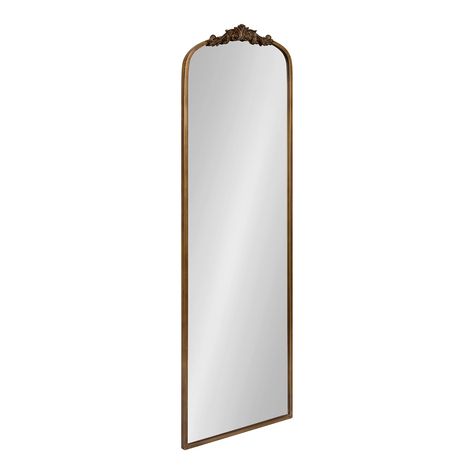 PRICES MAY VARY. Ornate Mirror: The Arendahl wall mirror features an ornate, baroque-inspired frame with a decadent garland overlay and arched shape to add elegant glamour to your home decor Quality Material: The beautiful frame of this arched mirror is made from a resilient iron for a formidable and beautiful display that will last for generations Large Mirror: This mirror measures 18 inches wide by 1.5 inches deep by 58 inches tall, making this a stellar piece to use as a full-length mirror op Full Length Mirror Gold, French Antique Mirror, Arched Wall, Traditional Home Decor, Entryway Bathroom, Arched Mirror, Ornate Mirror, Arch Mirror, Traditional Home