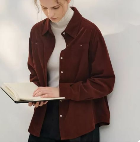 Timeless Elegance: Vintage Corduroy Lapel Women’s Shirt! Soft, stylish, and effortlessly chic, this corduroy shirt is the perfect blend of vintage charm and modern flair. Ideal for layering or wearing solo, it’s a must-have addition to your wardrobe! https://selectsaleemporium.shop/vintage-corduroy-lapel-womens-shirt/ #VintageFashion #CorduroyStyle #WomensShirts #ChicAndComfy #TimelessStyle #WardrobeEssentials #TrendyLayers #EffortlessFashion #FashionInspo #CozyStyle #VintageVibes #StylishC... Red Corduroy Shirt Outfit, Corduroy Shirt Outfit Women, Vintage Corduroy, Corduroy Shirt, Womens Shirt, Cozy Fashion, Vintage Vibes, Shirt Outfit, Effortless Style