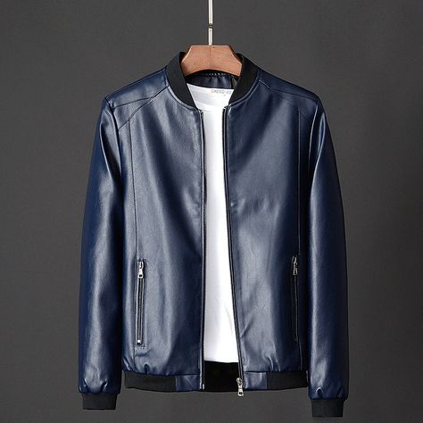 Jackets Fashion Casual, Jacket Designs, Jacket Art, Winter Leather Jackets, Mens Leather Coats, Motorcycle Jacket Mens, Pu Jacket, Pu Leather Jacket, Leather Jacket Style