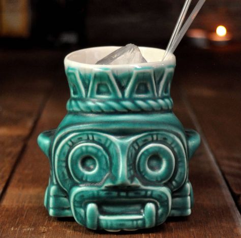 Aztec God Cocktail Mug Margarita Gifts, Tiki Glasses, Tiki Mugs, Tiki Mug, Tiki Cocktails, Custom Cocktails, Creative Cocktail, Drinking Accessories, Tiki Room