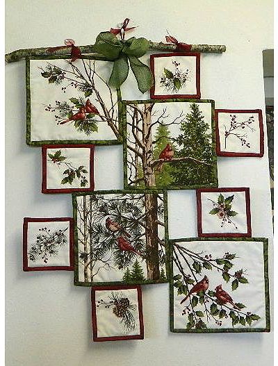 Fabric Panel, Wall Hangings, The Wall, Quilting, Christmas Decorations, Wall Hanging, Reading, Wall, Christmas