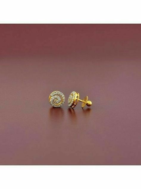 Ear Piercings Aesthetic, Tattoo Ear, Piercings Aesthetic, Gold Earrings For Kids, Small Earrings Gold, Simple Gold Earrings, Aesthetic Earrings, Gold Earrings Models, Diamond Earrings Design