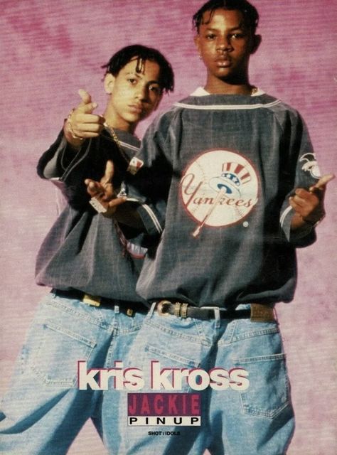 Kris Kross 90s Outfits, Chris Smith Kris Kross, Kriss Kross 90s, Kris Kross 90s, Brent Faiyaz Album Cover Wallpaper, 90s Lifestyle, Jackie Magazine, 90s Hip Hop Outfits, Mid 90s Aesthetic