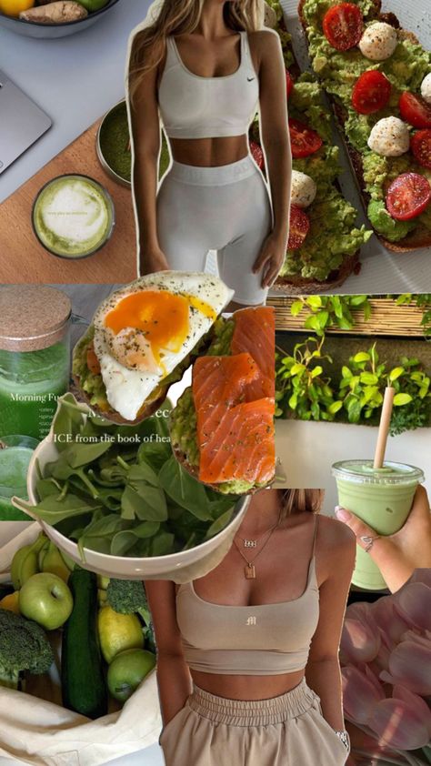 Smoothies Healthy Breakfast, Food Salmon, Smoothies Healthy, Healthy Brunch, Food Aesthetics, Salmon Avocado, Green Food, Breakfast Healthy, Matcha Green