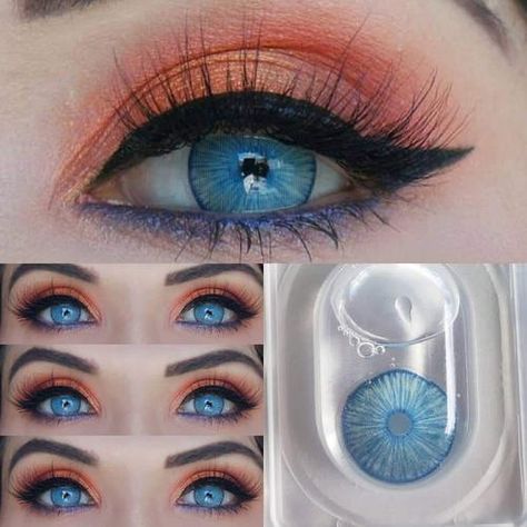 NEW IN - Unicoeye Color Contacts For Halloween, Cool Contacts, Colored Eye Contacts, Cosmetic Contact Lenses, Prescription Colored Contacts, Eye Contact Lenses, Soft Contact Lenses, Cosplay Contacts, Blue Contacts