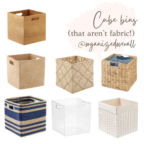 Cube Storage With Bins, 12x12 Storage Baskets, Baskets For Cube Storage, Baskets For Built In Shelves, Storage Cubes Living Room, Closet Organization Ideas With Cubes, Cube Storage Drop Zone, Cube Storage Redo, 13 Inch Cube Storage Bins