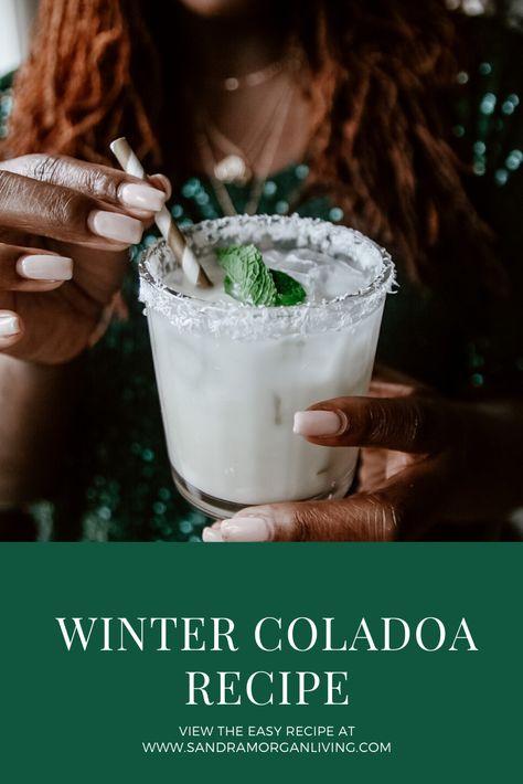 Holiday Pina Colada, Christmas Pina Colada, Ciroc Coconut, Cocktails With Malibu Rum, Malibu Rum Drinks, Coconut Vodka, Christmas Mocktails, Pina Colada Recipe, Rum Cocktail Recipes