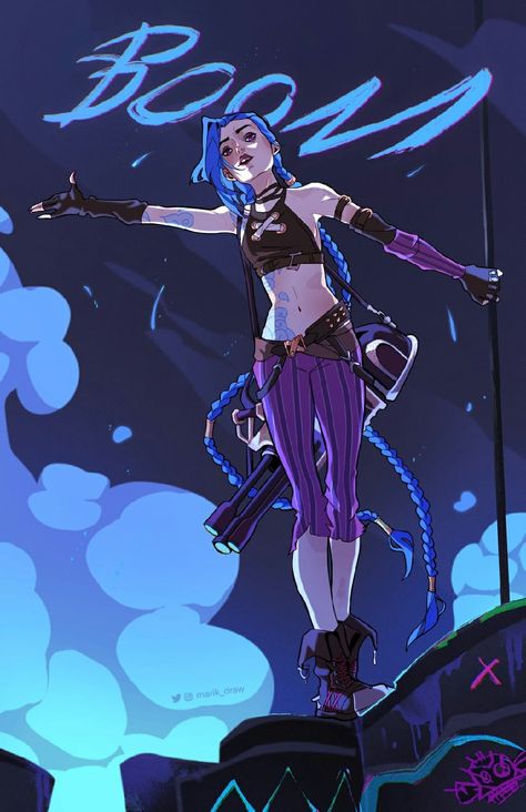 Arcane Jinxed Fanart, Arcane Jinx Art, Jinx Arcane Art, Jinx Art, Jhin League Of Legends, Arcane Jinx, Jinx Arcane, Jinx League Of Legends, League Of Legends Characters