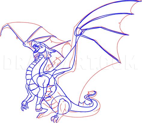 How To Make A Dragon, Step by Step, Drawing Guide, by Dawn | dragoart.com Cool Dragon Drawings, Drawing Dragons, Draw A Dragon, Dragon Anatomy, Dragon Base, Make A Dragon, Walpapers Cute, Fire Drawing, Dragon Crafts