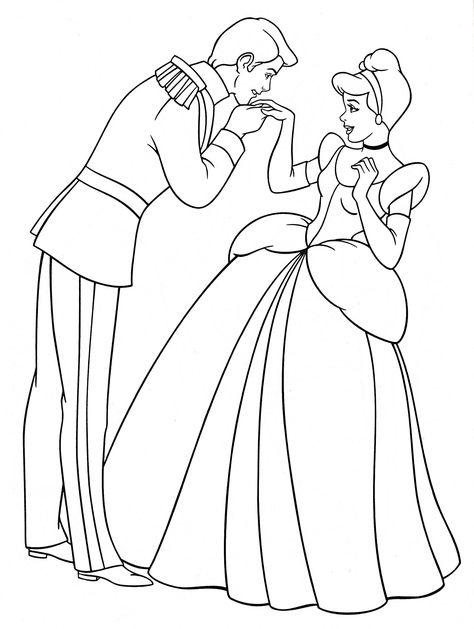 Disney Princess and Prince Coloring Pages – Through the thousand photos on-line in relation to disney princess and prince coloring pages , we all picks the very best selections using greatest quality just for you all, and now this pictures is usually one among graphics choices within our... disney princess #cartoon #coloring #pages Cinderella Drawing, Cinderella Coloring Pages, Prince Drawing, Princess And Prince, Wedding Coloring Pages, Disney Princess Colors, Cinderella And Prince Charming, Walt Disney Characters, Disney Princess Coloring Pages