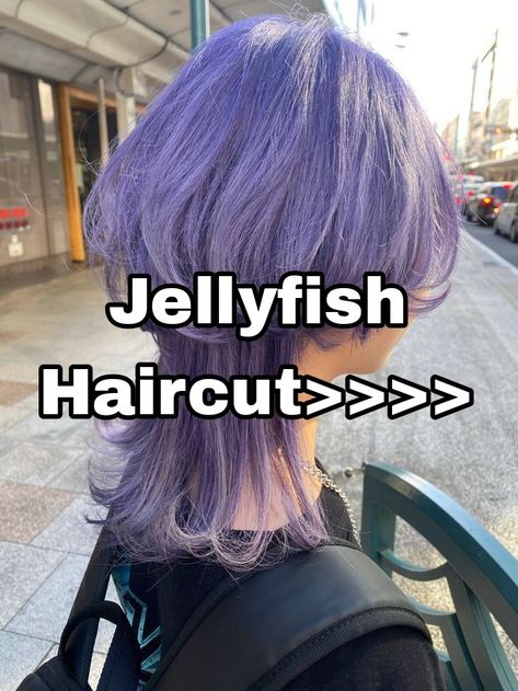 Long Jelly Fish Haircut, How To Jellyfish Haircut, Long Hair Jellyfish Haircut, Fluffy Jellyfish Haircut, Jellyfish Haircut Front View, Long Jellyfish Haircut, Jellyfish Haircut Long, Jellyfish Haircut Curly, Scaramouche Haircut