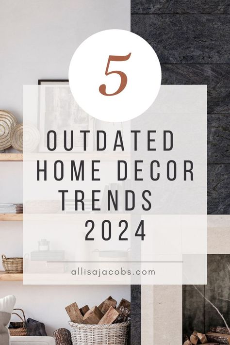 t's easy to get stuck in a decorating fad. Here are 5 outdated home decor trends (some will surprise you!) and how to shift into more authentic interior design Bedroom Trends For 2024, Decorating Trends 2024, Home Decor Ideas 2024, Modern Farmhouse Dining Room Wall Decor, Bedroom Decor 2024, Home Decor Ideas Living Room Modern Interior Design, Home Decor Ideas Living Room Modern, 2024 Home Design Trends, Kitchen Wall Decor Ideas Farmhouse Style