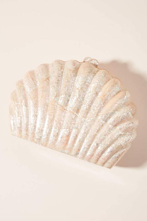 Venus Shell, Shell Clutch, Handbag Collection, Bhldn Weddings, Clam Shell, Small Accessories, Silver Accents, Creative Process, Small Bags