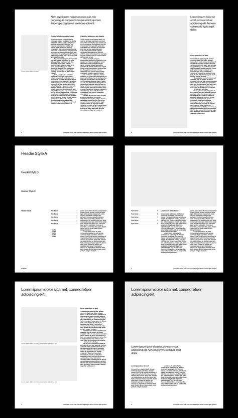 Sample InDesign layouts for white paper template Grid Layout Magazine, Research Paper Layout Design, White Space Layout Design, Manuscript Grid Layout Design, One Sheet Design Layout, White Paper Layout Design, White Paper Design Layout Inspiration, White Paper Layout, Index Layout Design