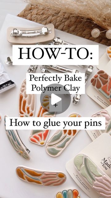 Noheli Aguilar on Instagram: "Happy Valentines 💘✨🫰🏼 ✨✨✨✨✨ HOW-TO : 🌸Perfectly Bake Polymer Clay 🌸How to glue your pins" How To Bake Polymer Clay, Polymer Clay Ideas Jewelry, Polymer Clay Pins, Polymer Clay Tutorials Free, Baking Polymer Clay, Polymer Clay Techniques, Bake Polymer Clay, Clay Videos, Homemade Clay