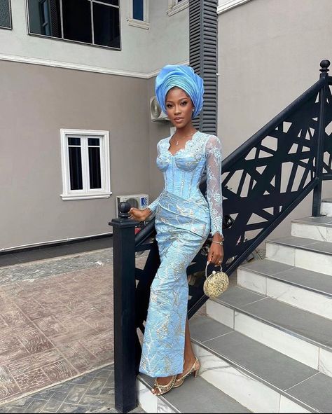 Ankara Owambe guest styles Lace Gown Styles Aso Ebi, Gown Dress For Women, Lace Gown Dress, Nigerian Traditional Dresses, Asoebi Lace Styles, Aso Ebi Dresses, Aso Ebi Lace Styles, Nigerian Dress, Latest Aso Ebi Styles