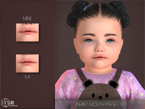 The Sims Resource - Infant Mouth Preset N05 Sims 4 Cc Infant Eyes Patreon, Sims 4 Cc Infant Eye Color, Sims 4 Cc Infant Lips, Infant Lip Presets Sims 4, Sims4 Infants Hair, Toddler Skin Details Sims 4, Sims 4 Mouth Cc, Sims 4 Infant Skin Details, Sims 4 Infant Skin