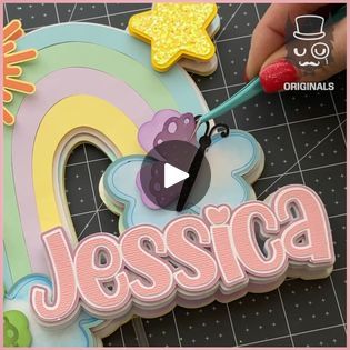 Birthday 3D Rainbow Cake Topper 🌈🤩🎂 | Birthday 3D Rainbow Cake Topper 🌈🤩🎂 | By SimpleFacebook 3d Cake Toppers Diy, Rainbow Cake Topper, Letter Cake Toppers, 3d Rainbow, 3d Cake Toppers, 3d Cake, 3d Letters, Rainbow Cake, Cake Topper