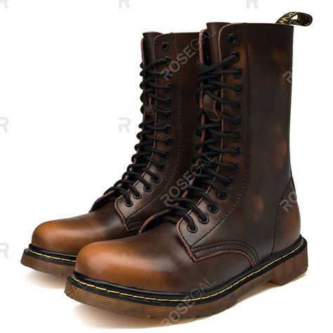 Combat Boots For Men, Retro Boots, Mens Motorcycle Boots, Combat Boots Men, Gothic Boots, Platform Boots Chunky, Buy Boots, Punk Boots, High Top Boots