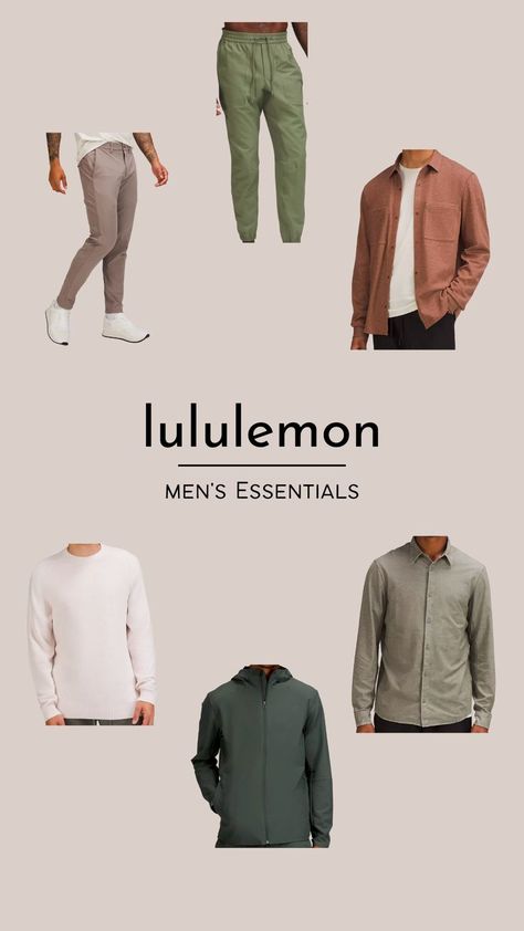 Lululemon Men Outfit, Mens Lululemon Outfit, Athleisure Outfits Men, Men's Fall Fashion, Lululemon Outfit, Lululemon Outfits, Fall Styles, Mens Lululemon, Lululemon Men