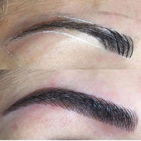 Cosmetic Tattoo Eyebrows, Eye Lash Tattoo, Permanent Eyebrow Tattoo, Mircoblading Eyebrows, Eyebrows Goals, Ombre Eyebrows, Tattoos To Cover Scars, Light Makeup Looks, Makeup Eyebrows