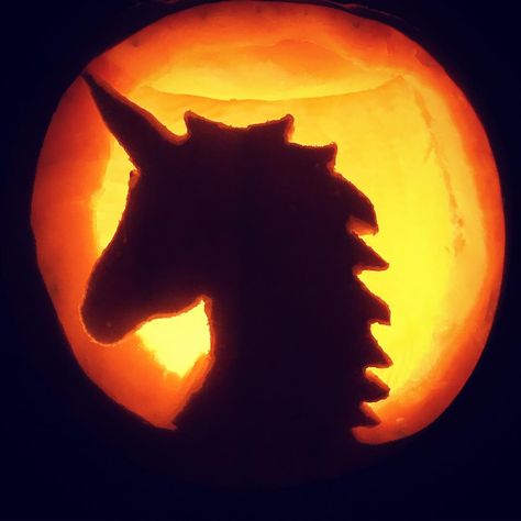 Nicholas James on Instagram: “Unicorn Pumpkin 🦄🎃” Unicorn Carved Pumpkin, Unicorn Jack O Lantern, Pumpkin Carving Unicorn, Pumpkin Carving Horse, Easy Unicorn Pumpkin Carving, Unicorn Pumpkin Carving, Castle Decorations, Halloween Pumpkins Carvings Designs, Pumpkin Unicorn