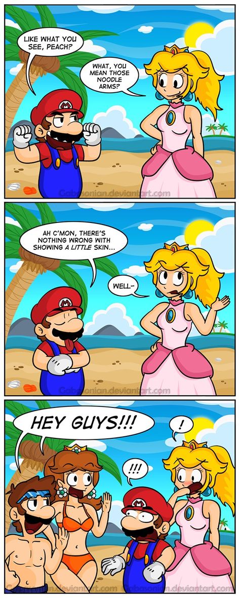 Luigi And Daisy, Mario Comics, Mario Funny, Nintendo Mario Bros, Smash Bros Funny, Mario Memes, Mario Fan Art, Nintendo Princess, Nintendo Characters