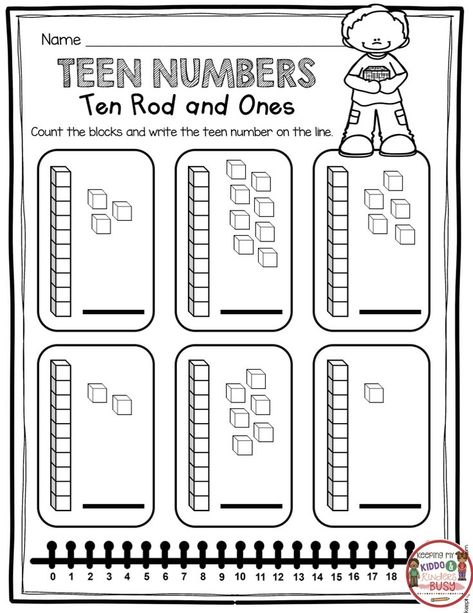 TEEN NUMBERS - Free worksheets and activities for your kindergarten or first grade math unit - number and operations in base ten common core math unit - place value - tricky teens math centers #kindergartenmath #firstgrademath #teennumbers #kindergarten Teen Numbers Kindergarten, Place Value Worksheets, Numbers Worksheet, First Grade Math Worksheets, Math Place Value, Teen Numbers, Numbers Kindergarten, 2nd Grade Math Worksheets, 1st Grade Math Worksheets