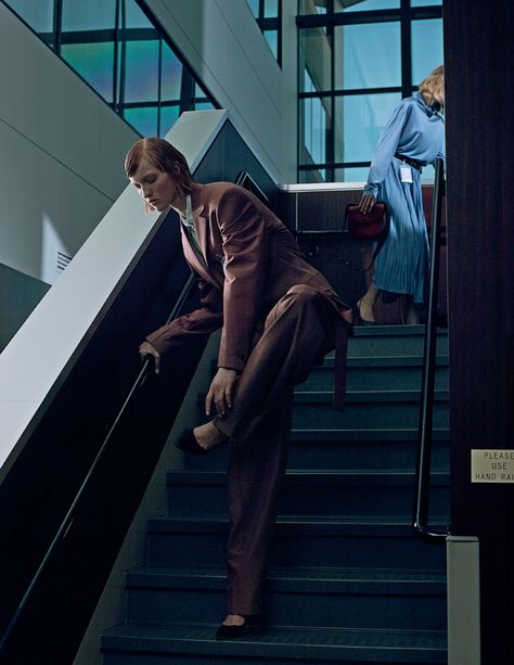 Lou Schoof, Philip-lorca Dicorcia, Office Photoshoot, Interview Magazine, Shoes Ads, Magazine Interview, Aran Sweater, Fashion Photography Inspiration, Fashion Project