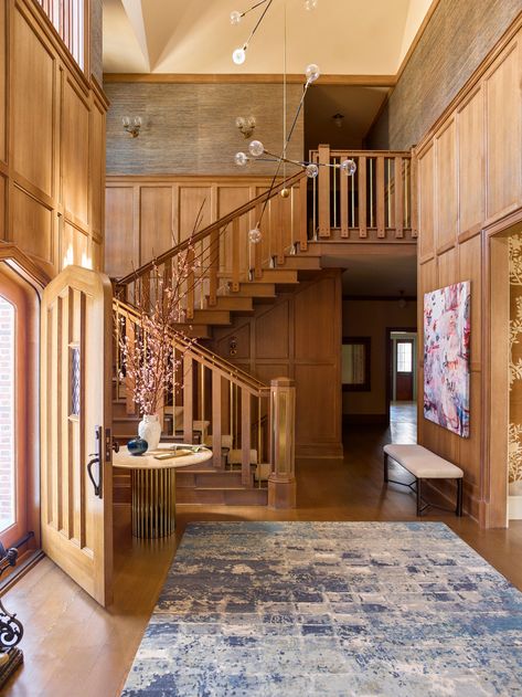 Unique Staircase, Staircase Styles, Modern Decorating, Modern Tudor, Types Of Stairs, Circular Stairs, Curved Staircase, Tudor House, House Stairs