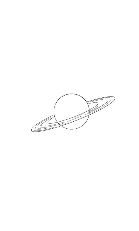 Mini Jupiter Tattoo, Saturn Minimal Tattoo, Saturn Simple Tattoo, Moon And Saturn Fine Line Tattoo, Saturn Planet Tattoo Design, Minimal Planet Tattoo, Planets Tattoo Minimalist, Saturn Outline Tattoo, Saturn Tattoo Fine Line