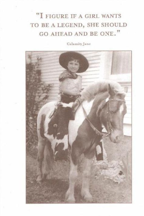 Calamity Jane Music Greeting Cards, Musical Greeting Cards, Vintage Children Photos, Calamity Jane, Horse Therapy, You Are Smart, American Heroes, Southwestern Style, Cowboy And Cowgirl