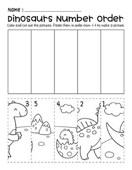 Dinosaur Preschool Worksheets, Dinosaur Lessons For Preschool, Dino Activities For Preschool, Cut And Paste Worksheets Preschool, Dinosaur Worksheets Preschool, Cut And Paste Activities For Kids, Dinosaur Crafts For Preschoolers, Preschool Dinosaur Crafts, Dinosaur Art Preschool