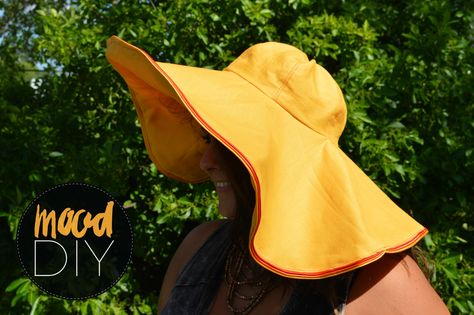 sewing diy sun hat Mood Sewciety, Diy Hats, French Hat, Mood Designer Fabrics, Sewing Hats, Gardening Hat, Printable Sewing Patterns, Hat Patterns To Sew, Floppy Sun Hats