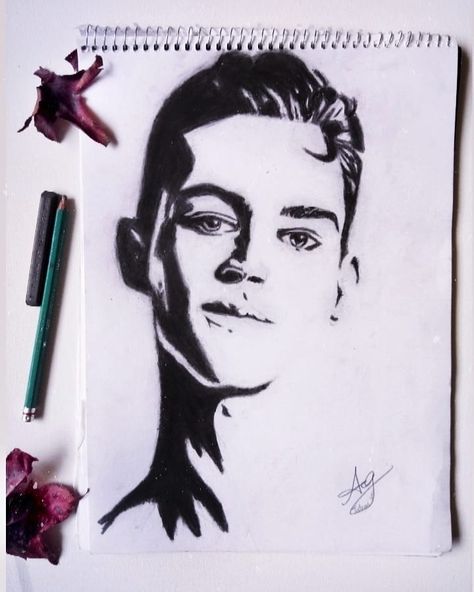 Hardin Scott Drawing, Hardin Scott, Pen Sketch, Male Sketch, Stars, Drawings, Art