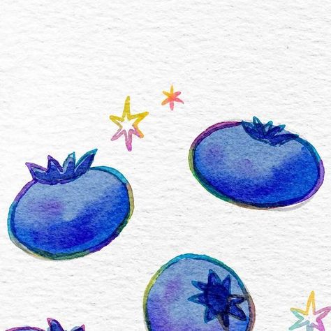 Lisa Bardot on Instagram: "Jan 5: #MakingArtEveryday - blueberries 🫐 Another one for my rainbow magic watercolor series! Blueberries are pretty simple, so I drew a lot of them! Painted in @Procreate using brushes from my free Watercolor Wonder sample pack and the technique from my recent watercolor orange tutorial (link in bio for both). #bardotbrush #procreate #procreatetips #procreateart #procreatetutorial #procreateapp #ipadpro #applepencil #ipadart #learntodraw #sketchbook #artistsoninstagram #illustration #illustrationartists #illustrator #artistsofinstagram #digitaldrawing #digitalpainting #drawing #creativeprocess #tipsforartists #procreatebrushes #makingarteveryday #watercolor #aquarelle #digitalwatercolor #watercolorpainting #freebrushes #freeprocreatebrushes" Blueberry Drawing Simple, Simple Rainbow Drawing, Blue Berry's Aesthetic Drawing, Blueberrivv Art, Blueberry Art Illustration, Blueberries In Watercolour, Blueberry Watercolor, Blueberry Digital Art, Magic Watercolor