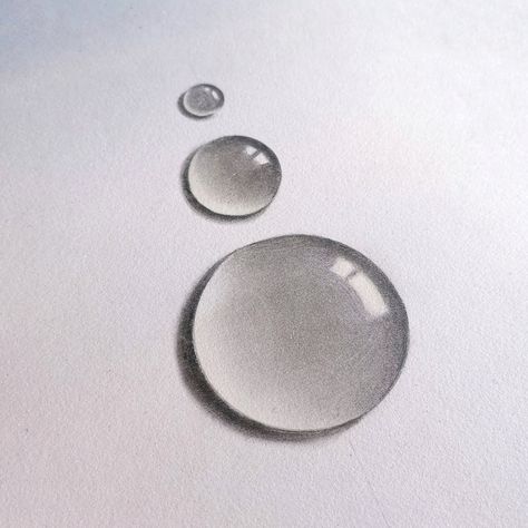 #drop #drawing #realistic #3d #water #art #tuto 3d Water Drop Drawing, 3d Realistic Drawing, Realistic Water Drawing, Water Droplet Drawing, Drop Drawing, Water Drop Drawing, Objects Drawing, Still Life References, Smile Now Cry Later