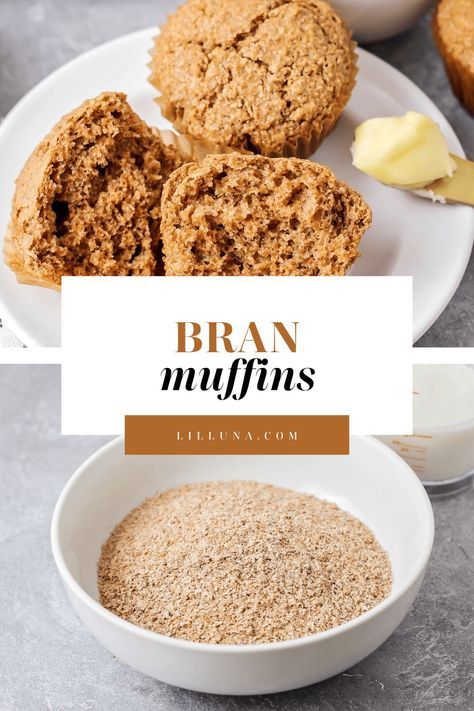 Homemade bran muffins are healthy, delicious, and whip up in under 30 minutes! Make them your own with your favorite mix-ins. #branmuffins #muffins #bran #healthy #breakfast Healthy Bran Muffin Recipe, Bran Muffin Recipe, Bran Muffins Healthy, Bran Muffin, Bran Muffin Recipes, Zucchini Bread Healthy, Best Homemade Bread Recipe, Homemade Banana Bread, Filled Muffins