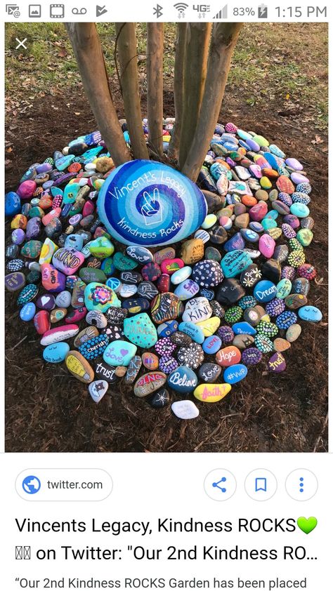 Rocks Garden, Sensory Garden, Landscaping With Large Rocks, Painted Rocks Diy, School Garden, Front House Landscaping, Kindness Rocks, Rock Painting Designs, Rock Painting Art