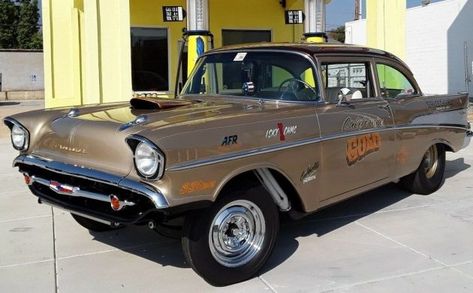 Gasser Cars, 57 Chevy Bel Air, 1957 Chevy Bel Air, Dog Leg, 1957 Chevy, 1955 Chevy, Chevy Muscle Cars, 57 Chevy, 1960s Style