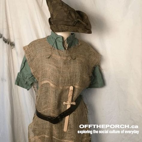 Simple Medieval Peasant Costume DIY Peasant Costume Diy, Shakespeare Costumes, Archery Costume, Medieval Costume Diy, Medieval Dress Diy, Herbal Alchemy, Medieval Dress Peasant, Stage Costume Design, Medieval Feast