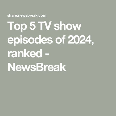 Top 5 TV show episodes of 2024, ranked - NewsBreak Lindsay Weir, Good Girls Revolt, Bradley Whitford, Mark Paul Gosselaar, The Get Down, The Beginning Of Everything, Jason Segel, Red Band Society, Fall Tv