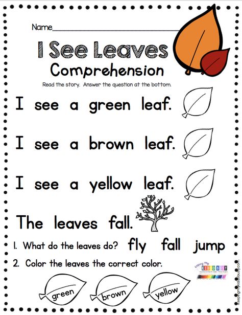 Reading passage with comprehension questions - Thanksgiving and November themed reading and writing resources - free worksheets and printable activities for whole group - small group - reading intervention and literacy centers - pre-k - preschool - kindergarten and first grade #kindergartenreading #firstgradereading #earlychildhood #kindergarten Reading In Kindergarten, Sight Word Poems, Guided Reading Kindergarten, Reading Comprehension Kindergarten, Kindergarten Reading Worksheets, Preschool Reading, Small Group Reading, Sight Word Reading, Fall Kindergarten