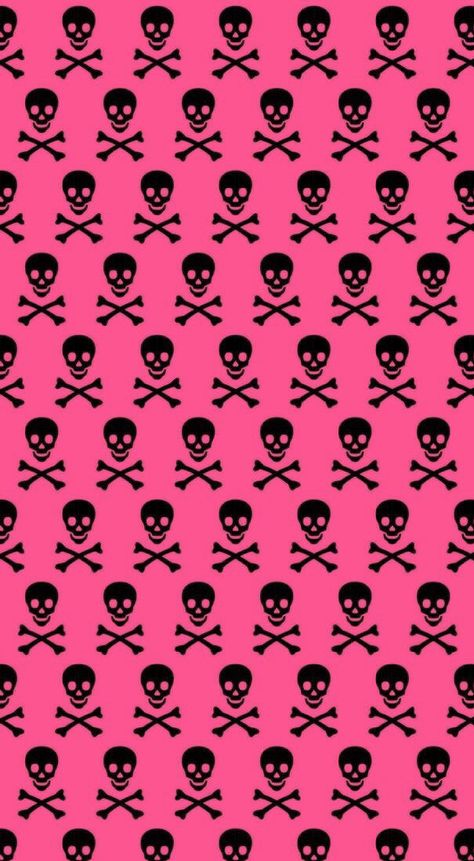 Emocore Wallpaper, Pink Skull Wallpaper, Scene Wallpaper, Goth Wallpaper, Cocoppa Wallpaper, Emo Wallpaper, Iphone Wallpaper Fall, Y2k Wallpaper, Pink Skull