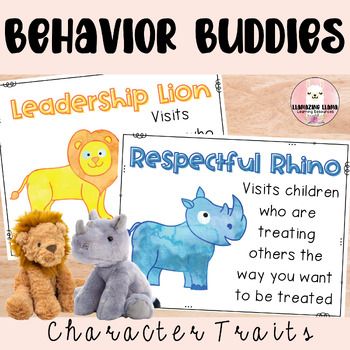 These behavior buddy classroom posters are a great addition to your classroom management system. This positive behavior model will encourage students to implement positive character traits from SEL lessons in your classroom. These behavior buddies provide students withtangible rewards while reinforcing positive behavior and character development.Each stuffed animal represents a character trait that we want our students to develop as learners and as they grow and learn as people. This set include Individual Behavior Incentives Classroom, Behavior Buddies Stuffed Animals, Rewards And Consequences Classroom, Buddy Classroom Activities, Behavior Charts For The Classroom Free, Classroom Stuffed Animal, Emotional Support Classroom Set Up, Prek Behavior Management, Preschool Behavior Management Ideas