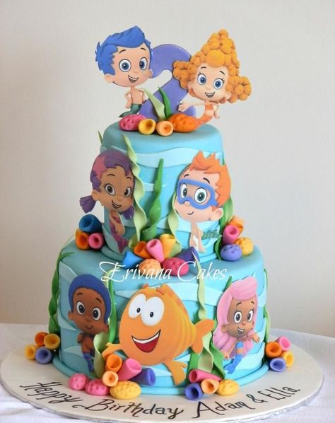 Bubble Guppies Cake - Cake by erivana Bubble Guppies Birthday Theme, Bubble Guppies Birthday Cake, Birthday Cake Boys, Bubble Guppies Theme, Bubble Guppies Cake, Housewarming Party Decorations, Bubble Birthday Parties, Bubble Guppies Birthday Party, Bubble Guppies Party