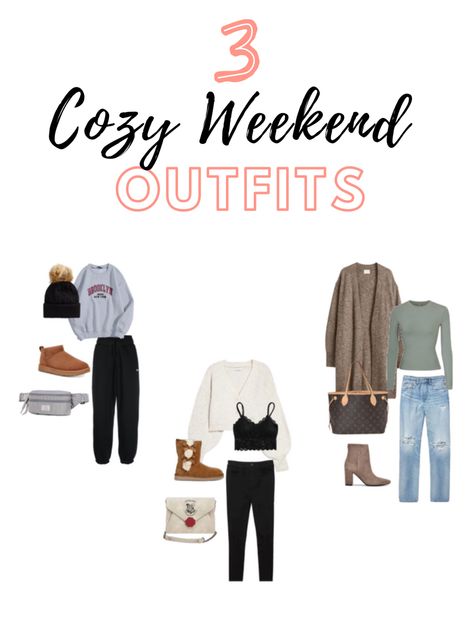 Need some styling ideas for a weekend away? These are great pieces for going out and for staying in! #outfitideas #cozy #weekend #weekendoutfit #fallfashion #falloutfitswomen Winter Weekend Getaway Outfits Casual, Cozy Winter Cabin Outfits, Cabin Trip Outfit Spring, Weekend Cabin Getaway Outfits, Cottage Weekend Outfits, Cabin Getaway Outfit, Winter Weekend Getaway Outfits, Cabin Weekend Outfit, Cabin Trip Outfit