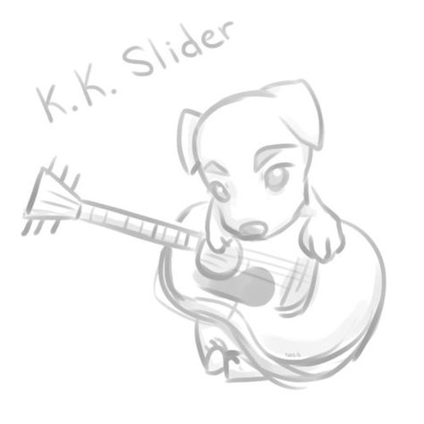 sooooooo cute :D Animal Crossing KK Slider Kk Slider Drawing, Kk Slider Tattoo, Animal Crossing Sketch, Animal Crossing Doodles, Animal Crossing Drawings, Animal Crossing Kk Slider, Kk Slider, Drawing Doodles, Drawing Ideas List