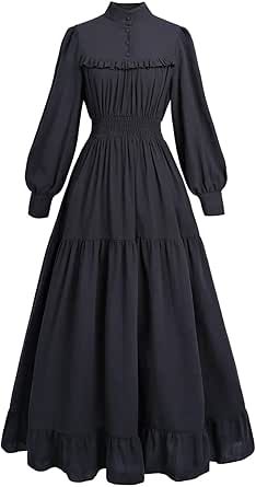 Nuoqi Victorian Dress for Women Long Sleeve Edwardian Dress Renaissance Costume Edwardian Dress, Costume Shop, Fashion Toys, Luxury Store, Dress For Women, Pharmacy Gifts, Women Long Sleeve, Shoes Jewelry, Best Sellers