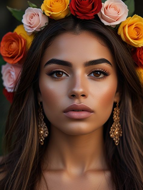 Mexican model woman with brown Yellow skin indigenous 1 Mexican Models, Happy Birthday Frame, Birthday Frames, Skin